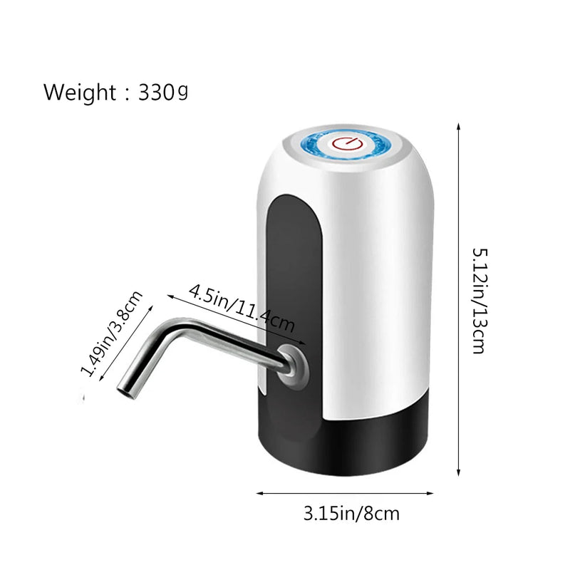 Max Water Pump! Bomba recarregável USB para galão de água